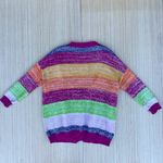 Olivia Rubin Mika rainbow stripe sequin cardigan sweater size S small Photo 9