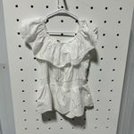 Primark Primary White Ruffled Eyelet Women's Top Size 12 Photo 2