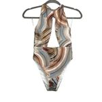 NWT Helen Owen Byblos Cutout Halter Cheeky High Cut One Piece Swimsuit SP Sand Tan Size undefined Photo 13