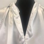 NWT CAARA Satin Silky White Cropped Top XS Photo 4