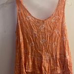 Patrons of Peace Womens Tank Top XS Oversized Orange Boho Paisley Print NWT Photo 5