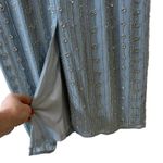 Mac Duggal  Size 6 Blue Beaded Empire Waist Column Midi Cocktail Dress 93649 NWT Photo 8