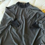 Athleta Black Mock Neck Flowy Top Photo 4