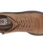 Vince Camuto Brown Black Mindinta Combat Boots Lace Up Shoes Photo 5