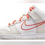 Nike Dunk High First Use White Sail Orange Women's Size 8 DH8758-100 EUC Photo 0