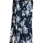 Old Navy Steel Blue Floral Sundress. Adjustable Straps, Elastic Back, Side Zip Photo 5