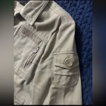 BCBG MAXAZRIA Womenâs Denim Military Style Jacketâ Patches Size Small Photo 4