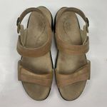 SAS Size 11 Nudu Sandal Dawn Beige Leather Slingback Shoes Adjustable Women's Tan Photo 4