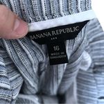 Banana Republic Linen Blend Pinstriped Belted Paperbag Waist Trouser Shorts 16 Photo 5