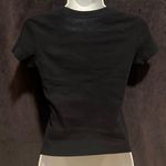 SheIn Thick Fitted Semi Cropped Navy Blue Tee Fits Small Photo 1