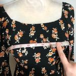 Xhilaration NWOT Long Sleeve Black Floral Mini Smocked Dress Photo 5