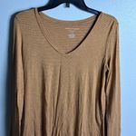 American Eagle  Women Stripe Soft & Sexy Slub Long Sleeve Shirt Size S. Photo 1