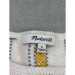 Madewell  Blakley Sweater Tee Women S White Stripe Fringe Hem Regular Fit Photo 1