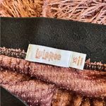 LuLaRoe Jill Pink Shimmer Elastic Waist Eyelash Fringe Knit Skirt Size XS Photo 5