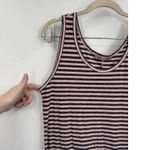 Cut Loose Linen Blend Midi Dress Women Medium Pink Striped Sleeveless Minimalist Photo 5