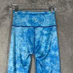 Peloton  WITH Leggings Womens Blue Tie‎ Dye & Purple Floral Reversible XS Photo 9