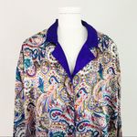 Victoria's Secret Vintage VS Satin Scarf Print Nightshirt | Size L Photo 2