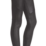 Free People black vegan leather never let you go leggings pants size 12 Photo 0