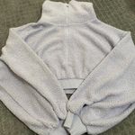 BDG New Leaf Quarter-Zip Cropped Sweatshirt NWT Size M - Lavender Photo 4