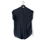 PaperMoon Black Textured Cap Sleeve Blouse Top Women’s Size Small Photo 6