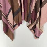 Chico's Soft Plaid Shine Poncho Metallic Shimmer Lightweight Topper Sweater Photo 8