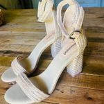 Jeffrey Campbell x Revolve Rowboat Ankle Strap Woven Espadrille Sandal Heel 9.5 Photo 6