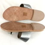 Joie  Womens Sandals Slides Leather Braided Gray Photo 4