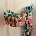 LULALIFE L Australian Boho Boutique Tropical Dress Green Size L Photo 2