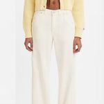 Levi's Free People X Premium Women's Dad Utility Pants NWT Cargo Size 32 Cream Photo 0