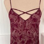 Forever 21 Bohemian Burgundy V-Neck Criss Cross Dress Photo 4