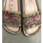 Melissa  Pink Women's Beach Pixel Floral‎ Pool Slide Sandals Size US 7 Photo 4