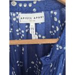 Apiece Apart Womens Dress XS Blue White Print Long Sleeve Casual Mini Photo 1
