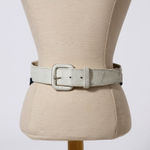 American Vintage Vintage 80s Leather Colorblock Waist Belt Medium Photo 0