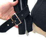 Veronica Beard Jordan Collarless Moto Jacket In Black Size 0 Photo 6