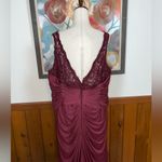 David's Bridal Elegant David’s Bridal Burgundy Lace Mother of the Bride Gown! Photo 5