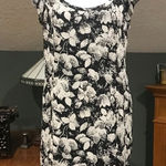 BCBGeneration  Floral Midi Dress Black Cream 8 Photo 0