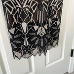 BCBGMAXAZRIA Alese black & white spaghetti strap lace cocktail dress size 2 Photo 4