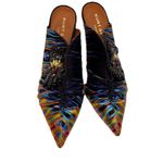 Kurt Geiger London Embellished Satin Mule Heels Psychedelic Print EU 38 / 7.5 Photo 2