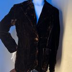 Velvety jacket with silky lining Brown Size undefined Photo 13