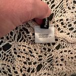 Pattyboutik Women's Ivory Open Front Loose Knit Boho Chic Cardigan Sweater Photo 8