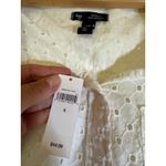 Gap Boyfriend Fit Eyelet Shirt White Long Sleeve Button Down NWT Small Photo 1