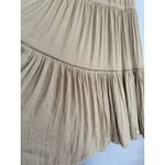 Rachel Zoe NWT Rachael Zoe Tan Pull On Tiered Satin Maxi Skirt Women’s Size Small Photo 5