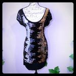 BCBG Maxazria Sequin Gold Silver Dress 🍀 Photo 1
