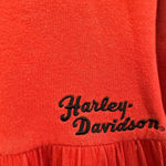Harley Davidson Harley-Davidson Women’s Full Zip Red Orange Lightweight Knit Jacket Size Small Photo 6