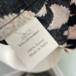 Roberta Roller Rabbit  Black Orange Paisley Printed Pajama Top Photo 7