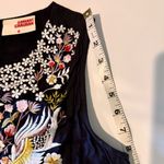 Anthropologie‎ Samant Chauhan Floral Embroidered Tiered Maxi Dress Women's 0 (S) Black Photo 14