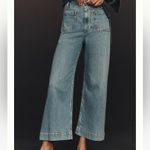 Anthropologie  MAEVE The Colette Wide Leg Crop Jeans size 28 Petite Photo 1