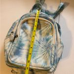 Betsey Johnson Luv Betsey Blue & White Tie Dye Faux Leather Backpack EUC small Photo 2