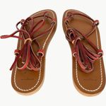 NIB DÔEN & K.Jacques Bikini Sandal | Sz 40 (9) | Rouge Vachetta Brown Photo 8