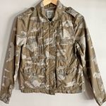 Old Navy  Camo Utility Jacket Women’s S | Zip Front Military Cargo Pockets Y2K Photo 0